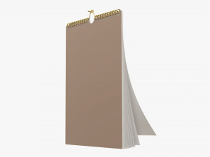 Wall calendar 01 Modelo 3D
