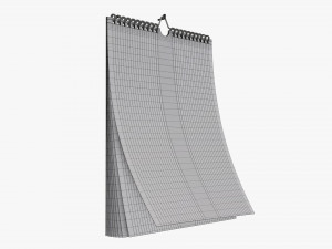 Wall calendar 01 Modelo 3D