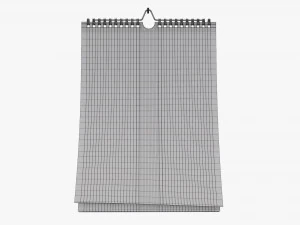 Wall calendar 01 3D Model