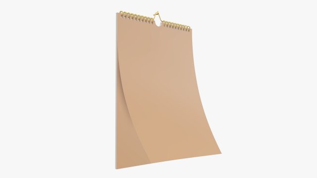 Wall calendar 02 Modelo 3D .c4d .max .obj .3ds .fbx .stl .blend 