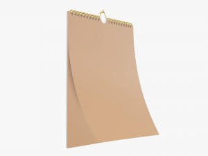 Wall calendar 02 3D Model