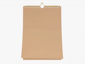 Wall calendar 02 3D Model