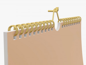 Wall calendar 02 Modelo 3D