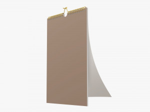 Wall calendar 02 Modelo 3D