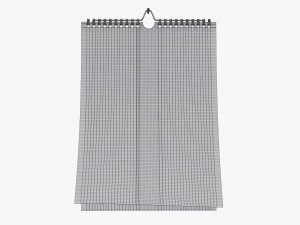 Wall calendar 02 Modelo 3D