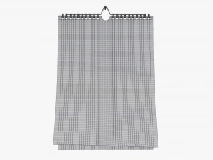 Wall calendar 02 3D Model