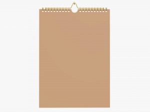 Wall calendar 03 Modelo 3D
