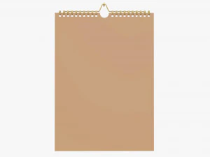 Wall calendar 03 3D Model