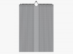 Wall calendar 03 Modelo 3D