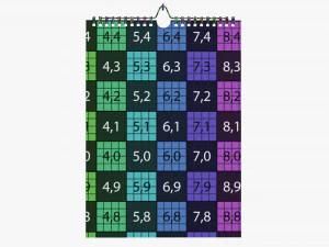 Wall calendar 03 3D Model