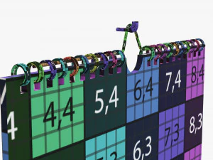 Wall calendar 03 3D Model