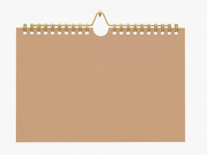 Wall calendar 04 Modello 3D