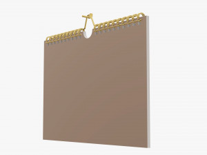 Wall calendar 04 Modello 3D