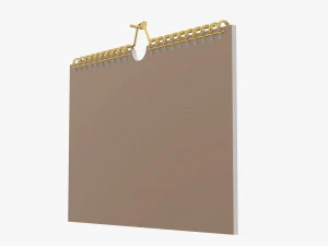 Wall calendar 04 3D Model