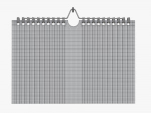 Wall calendar 04 Modello 3D