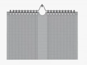 Wall calendar 04 3D Model