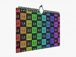 Wall calendar 04 Modello 3D