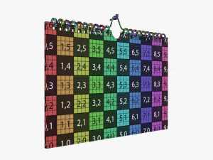Wall calendar 04 3D Model
