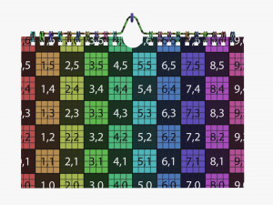 Wall calendar 04 Modello 3D