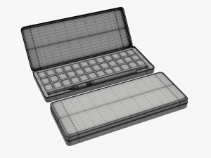 Watercolor paint set Modèle 3D