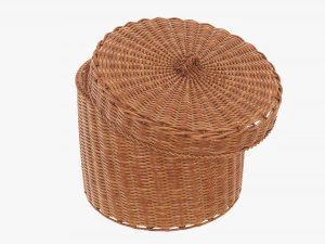 Wicker box big 3D Model