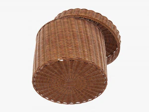 Wicker box big 3D Model