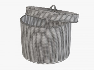 Wicker box big 3D Модель