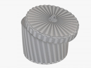 Wicker box big 3D Модель