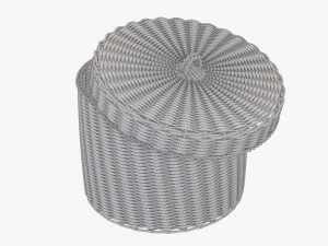 Wicker box big 3D Model