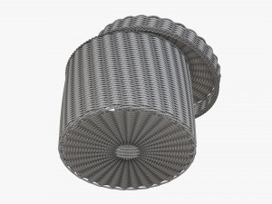 Wicker box big 3D Модель