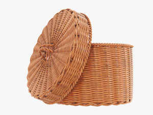 Wicker box medium 3D 모델