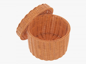 Wicker box medium 3D 모델