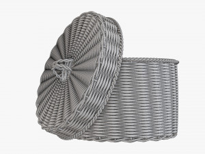 Wicker box medium 3D 모델