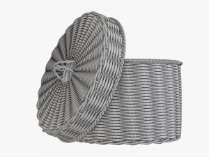 Rieten doos medium 3D Model