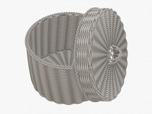 Wicker box medium 3D 모델