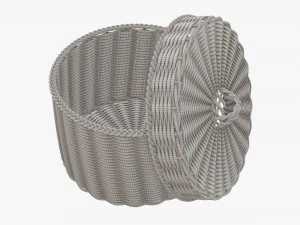 Rieten doos medium 3D Model