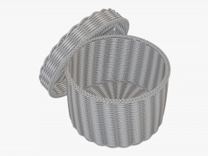 Wicker box medium 3D 모델