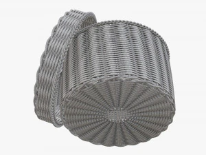 Rieten doos medium 3D Model