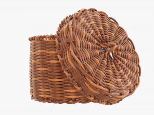 Wicker box small 3D Model