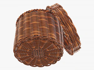 Wicker box small 3D Model