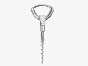 Wine bottle corkscrew 02 Modelo 3D