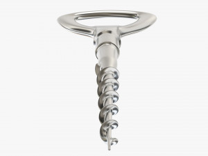 Wine bottle corkscrew 02 Modelo 3D