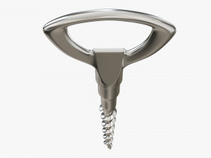Wine bottle corkscrew 02 Modelo 3D