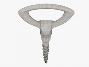 Wine bottle corkscrew 02 Modelo 3D