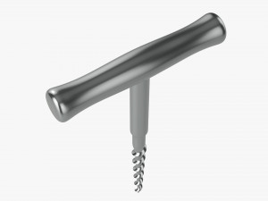 Wine bottle corkscrew 03 Modèle 3D