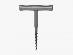Wine bottle corkscrew 03 Modèle 3D