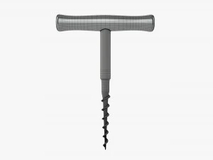 Sacacorchos para botellas de vino 03 Modelo 3D