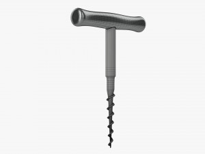 Wine bottle corkscrew 03 Modèle 3D