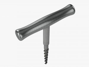 Wine bottle corkscrew 03 Modèle 3D