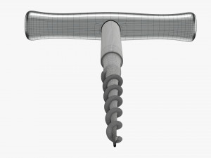 Wine bottle corkscrew 03 Modèle 3D